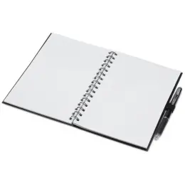 Santhome Eternity Reusable Notebook & Pen Set Black Open